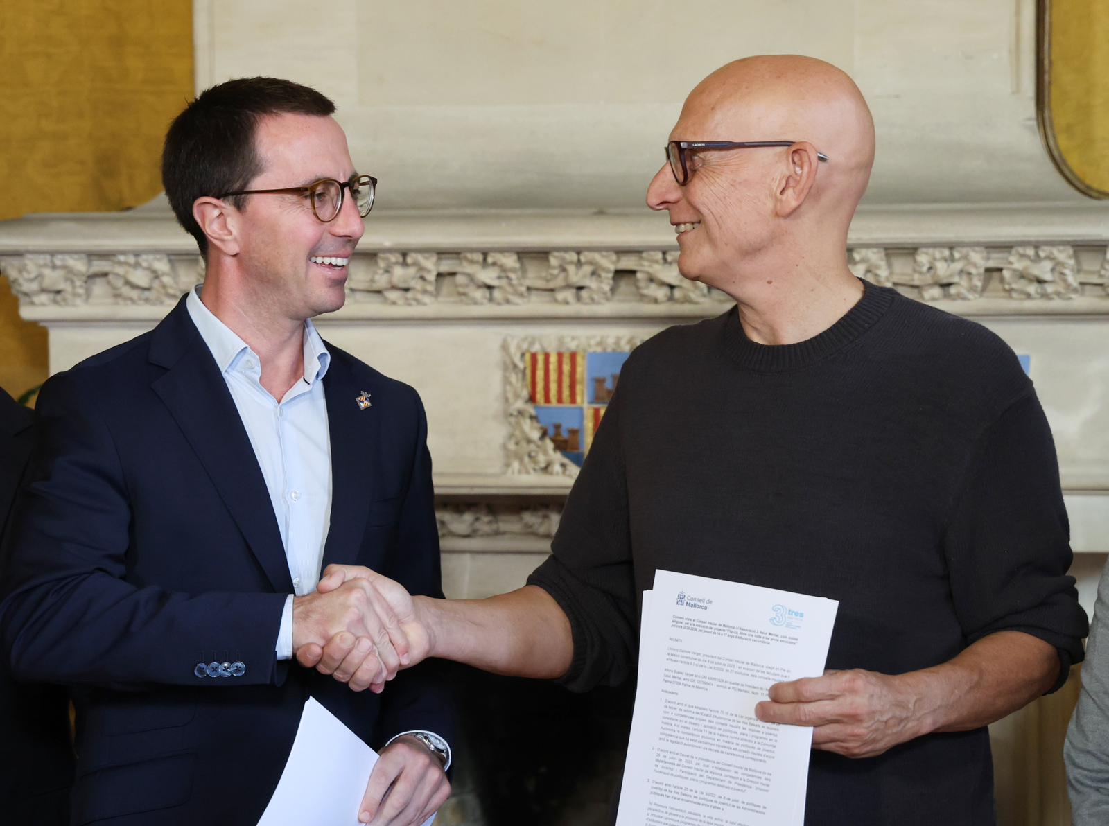 Firma del convenio entre el Consell de Mallorca y 3 Salut Mental.