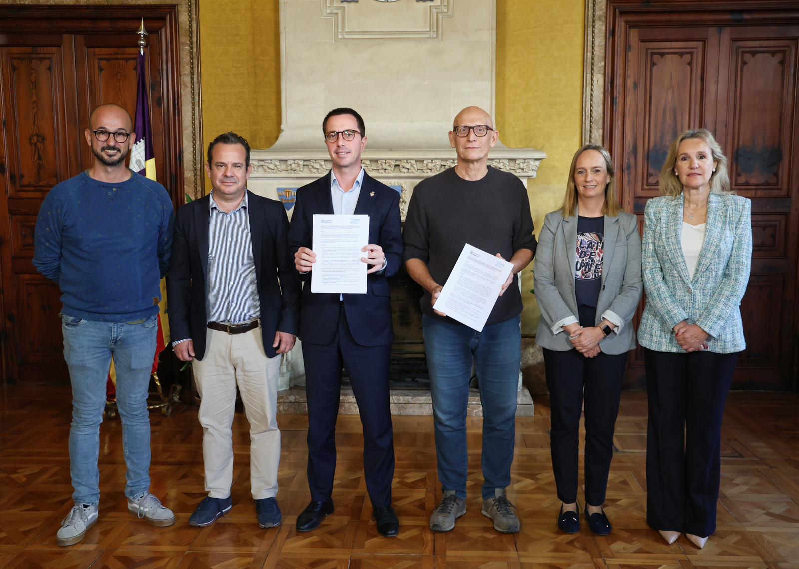 Firma del convenio entre el Consell de Mallorca y 3 Salut Mental.