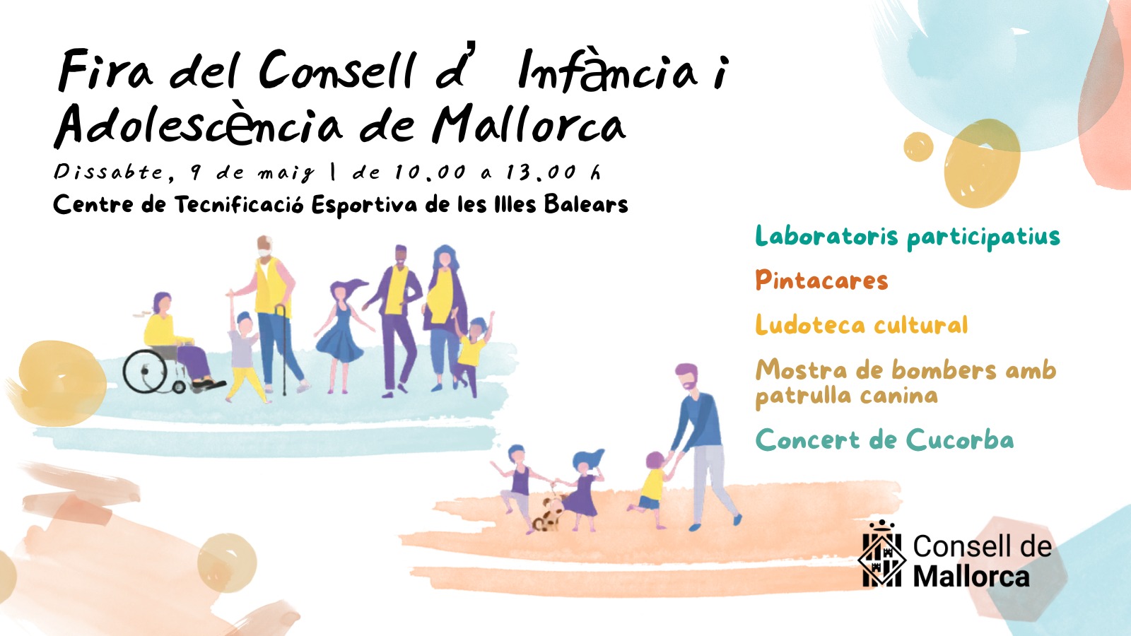 Primera edició de la Fira del Consell d’Infància i Adolescència de Mallorca.
